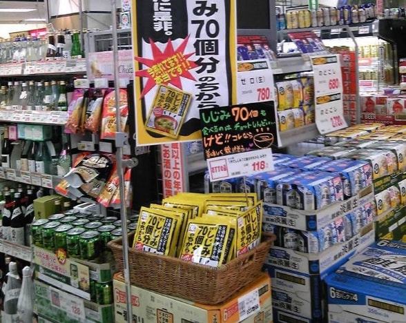 お酒売場に並ぶ「1杯でしじみ70個分のちから」